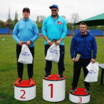 12.05.2017 Kielce. VIII Memoriał Zdzisława Furmanka. Rzut młotem. 1 miejsce Paweł Fajdek, 2 - Wojciech Nowicki i 3 - Marcel Lomnicky. / Maciej Makuła / Radio Kielce