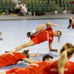 29.05.2017 Kielce. Trening kadry piłkarek ręcznych reprezentacji Polski. / Marzena Mąkosa / Radio Kielce