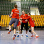 29.05.2017 Kielce. Trening kadry piłkarek ręcznych reprezentacji Polski. / Marzena Mąkosa / Radio Kielce