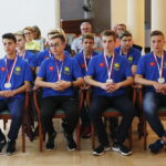 31.05.2017 Kielce. Spotkanie prezydenta Wojciecha Lubawskiego z drużyną młodzików dziecięco- młodzieżowego klubu siatkarskeigo "PLAS". / Marzena Mąkosa / Radio Kielce