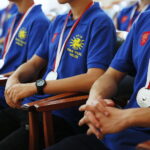 31.05.2017 Kielce. Spotkanie prezydenta Wojciecha Lubawskiego z drużyną młodzików dziecięco- młodzieżowego klubu siatkarskeigo "PLAS". / Marzena Mąkosa / Radio Kielce