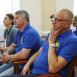 31.05.2017 Kielce. Spotkanie prezydenta Wojciecha Lubawskiego z drużyną młodzików dziecięco- młodzieżowego klubu siatkarskeigo "PLAS". / Marzena Mąkosa / Radio Kielce