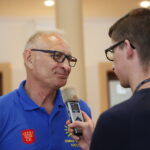 31.05.2017 Kielce. Spotkanie prezydenta Wojciecha Lubawskiego z drużyną młodzików dziecięco- młodzieżowego klubu siatkarskeigo "PLAS". / Marzena Mąkosa / Radio Kielce