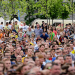 29.05.2016 Tysiące Kielczan dopingowało Vive w finałowym meczu z MVM Veszprem / Wojciech Habdas / Radio Kielce