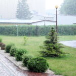 28.06.2017 Kielce. Opady deszczu przy ulicy Radiowej. / Marzena Mąkosa / Radio Kielce