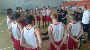 Trening reprezentacji koszykarzy U16 (29.06.2017) / Maciej Makuła / Radio Kielce