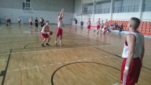 Trening reprezentacji koszykarzy U16 (29.06.2017) / Maciej Makuła / Radio Kielce