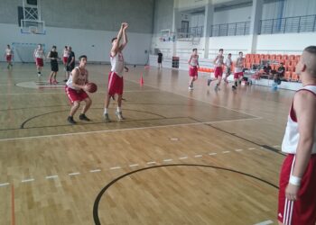 Trening reprezentacji koszykarzy U16 (29.06.2017) / Maciej Makuła / Radio Kielce