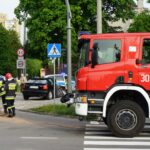Wypadek, kolizja, straż pożarna, policja, Szczecińska, Zagórska / Robert Felczak / Radio Kielce