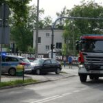 Wypadek, kolizja, straż pożarna, policja, Szczecińska, Zagórska / Robert Felczak / Radio Kielce