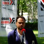25.06.2017 Studio Polityczne w ogrodach Radia Kielce. Marek Kowalski - Nowoczesna / Karol Żak / Radio Kielce