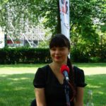25.06.2017 Studio Polityczne w ogrodach Radia Kielce. Magdalena Fogiel-Litwinek - Kukiz'15 / Karol Żak / Radio Kielce