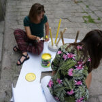 „Ślady na Podwórzu”. Akcja upiększania podwórka przy ulicy Wesołej 36 w Kielcach / Katarzyna Prędotka / Radio Kielce