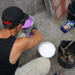 „Ślady na Podwórzu”. Akcja upiększania podwórka przy ulicy Wesołej 36 w Kielcach / Katarzyna Prędotka / Radio Kielce