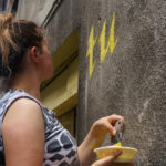 „Ślady na Podwórzu”. Akcja upiększania podwórka przy ulicy Wesołej 36 w Kielcach / Katarzyna Prędotka / Radio Kielce