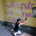 „Ślady na Podwórzu”. Akcja upiększania podwórka przy ulicy Wesołej 36 w Kielcach / Katarzyna Prędotka / Radio Kielce