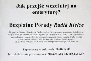 20.06.2017 Kazimierza Wielka. Porady Radia Kielce. Wcześniejsza emerytura. / Krzysztof Bujnowicz / Radio Kielce