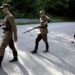 Miedziana Góra. Widowisko historyczne upamiętniające wydarzenia z 5 czerwca 1944 roku / Jarosław Kubalski / Radio Kielce