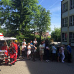 Sandomierz, pozorowany atak terrorystyczny w Szkole Podstawowej nr 1 / Grażyna Szlęzak-Wójcik / Radio Kielce