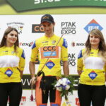 04.06.2017 Końskie. Wyścig kolarski Szlakiem Walk Majora "Hubala". W klasyfikacji generalnej wyścigu zwyciężył Maciej Paterski. / Jarosław Kubalski / Radio Kielce