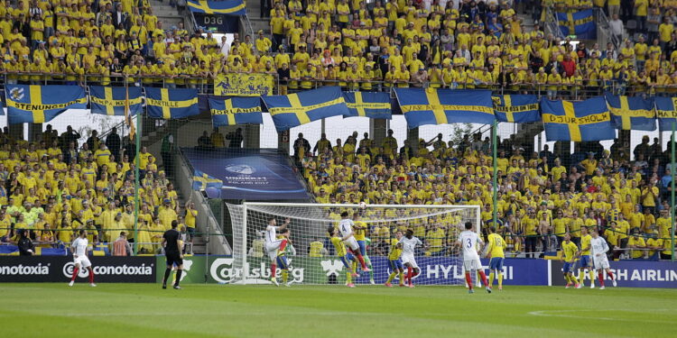 16.06.2017 Kielce. Euro U21. Mecz Szwecja - Anglia. / Jarosław Kubalski / Radio Kielce