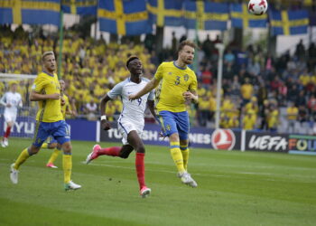 16.06.2017 Kielce. Euro U21. Mecz Szwecja - Anglia. / Jarosław Kubalski / Radio Kielce