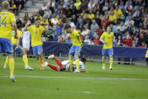 16.06.2017 Kielce. Euro U21. Mecz Szwecja - Anglia. / Jarosław Kubalski / Radio Kielce