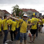 16.06.2017. Kielce . Przemarsz kibiców szwedzkich. / Jarosław Kubalski / Radio Kielce