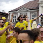 16.06.2017. Kielce . Przemarsz kibiców szwedzkich. / Jarosław Kubalski / Radio Kielce