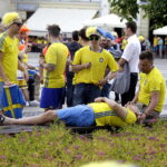 16.06.2017. Kielce . Przemarsz kibiców szwedzkich. / Jarosław Kubalski / Radio Kielce