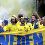 16.06.2017. Kielce . Przemarsz kibiców szwedzkich. / Jarosław Kubalski / Radio Kielce