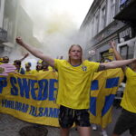 16.06.2017. Kielce . Przemarsz kibiców szwedzkich. / Jarosław Kubalski / Radio Kielce