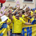 16.06.2017. Kielce . Przemarsz kibiców szwedzkich. / Jarosław Kubalski / Radio Kielce