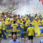 16.06.2017. Kielce . Przemarsz kibiców szwedzkich. / Jarosław Kubalski / Radio Kielce