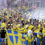 16.06.2017. Kielce . Przemarsz kibiców szwedzkich. / Jarosław Kubalski / Radio Kielce