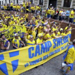 16.06.2017. Kielce . Przemarsz kibiców szwedzkich. / Jarosław Kubalski / Radio Kielce