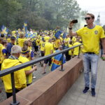 16.06.2017. Kielce . Przemarsz kibiców szwedzkich. / Jarosław Kubalski / Radio Kielce