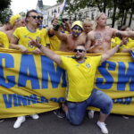 16.06.2017. Kielce . Przemarsz kibiców szwedzkich. / Jarosław Kubalski / Radio Kielce