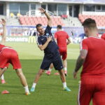 18.06.2017 Kielce. Reprezentacja Słowacji U21 podczas treningu na Kolporter Arenie. / Jarosław Kubalski / Radio Kielce