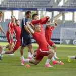 18.06.2017 Kielce. Reprezentacja Słowacji U21 podczas treningu na Kolporter Arenie. / Jarosław Kubalski / Radio Kielce