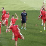 18.06.2017 Kielce. Reprezentacja Słowacji U21 podczas treningu na Kolporter Arenie. / Jarosław Kubalski / Radio Kielce