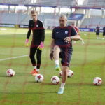 18.06.2017 Kielce. Reprezentacja Słowacji U21 podczas treningu na Kolporter Arenie. / Jarosław Kubalski / Radio Kielce