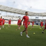 18.06.2017 Kielce. Reprezentacja Słowacji U21 podczas treningu na Kolporter Arenie. / Jarosław Kubalski / Radio Kielce