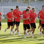 21.06.21 Kielce. Reprezentacja Polski U21 w piłce nożnej podczas oficjalnego treningu na Kolporter Arenie. / Jarosław Kubalski / Radio Kielce