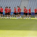 21.06.21 Kielce. Reprezentacja Polski U21 w piłce nożnej podczas oficjalnego treningu na Kolporter Arenie. / Jarosław Kubalski / Radio Kielce