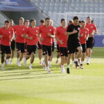 21.06.21 Kielce. Reprezentacja Polski U21 w piłce nożnej podczas oficjalnego treningu na Kolporter Arenie. / Jarosław Kubalski / Radio Kielce