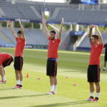 21.06.21 Kielce. Reprezentacja Polski U21 w piłce nożnej podczas oficjalnego treningu na Kolporter Arenie. / Jarosław Kubalski / Radio Kielce