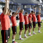 21.06.21 Kielce. Reprezentacja Polski U21 w piłce nożnej podczas oficjalnego treningu na Kolporter Arenie. / Jarosław Kubalski / Radio Kielce