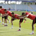 21.06.21 Kielce. Reprezentacja Polski U21 w piłce nożnej podczas oficjalnego treningu na Kolporter Arenie. / Jarosław Kubalski / Radio Kielce