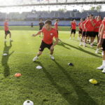 21.06.21 Kielce. Reprezentacja Polski U21 w piłce nożnej podczas oficjalnego treningu na Kolporter Arenie. / Jarosław Kubalski / Radio Kielce